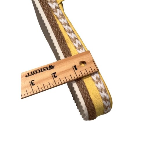 Yellow Bow Knot Slip-On Espadrille Platform Sandals Slippers Women's US 11/ EU 4 - Picture 8 of 11